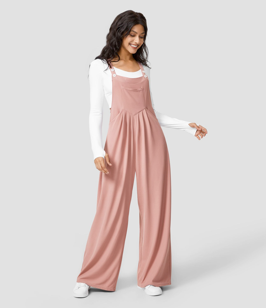 Dunja - Trousers with adjustable buttons on the straps