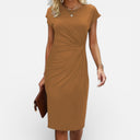 Women’s Classic Midi Dress for Office and Evening Wear