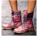 Rowena | Women’s Vintage Lace-Up Combat Boots