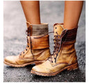 Rowena | Women’s Vintage Lace-Up Combat Boots