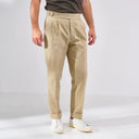 Barclay & Bloom - Herren klassische plissierte Hose