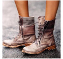 Rowena | Women’s Vintage Lace-Up Combat Boots