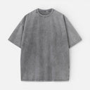 Men’s Oversized Washed Cotton T-Shirt Soft Comfortable Everyday Tee