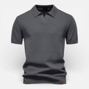 Barclay & Bloom | Men’s Short Sleeve Polo Shirt Textured Knit Breathable Slim Fit