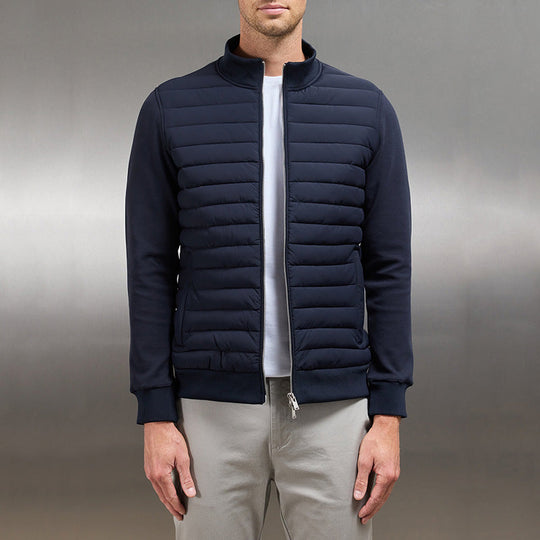 Adrian | Men’s Quilted Zip-Up Jacket – Sporty and Modern Design