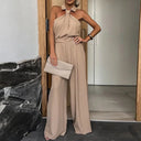 Barclay & Bloom | Women’s Halter Neck Jumpsuit – Elegant Wide-Leg Jumpsuit
