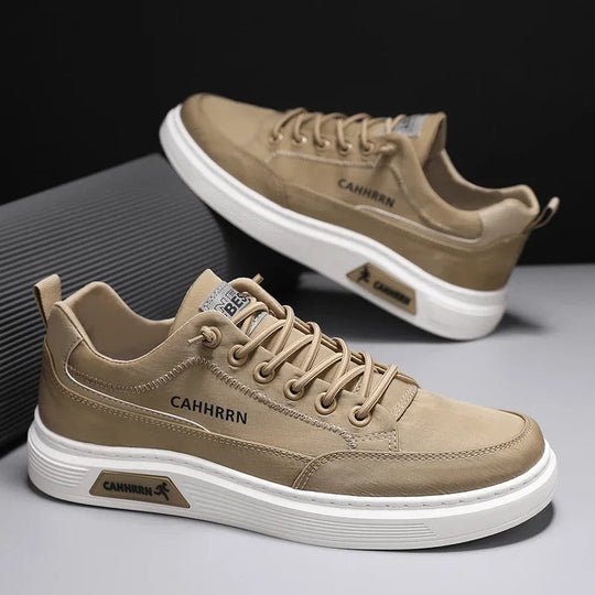 Elliot Herren Freizeit-Sneaker – Niedrige grüne Turnschuhe