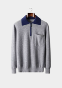 Barclay & Bloom | Heren Kasjmier Polo Trui met Ritshals