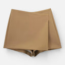 Women’s Elegant High Waist Skort Mini Wrap Skirt Shorts Summer