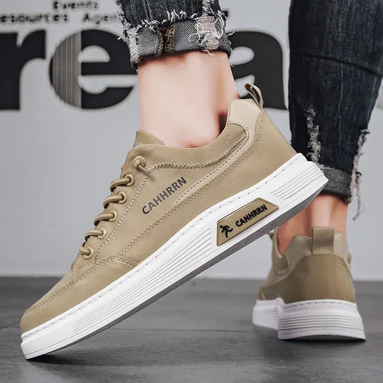 Elliot Herren Freizeit-Sneaker – Niedrige grüne Turnschuhe