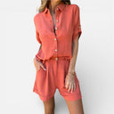 Women’s Cotton Linen Co-Ord Set Lightweight Relaxed Summer Outfit