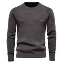 Matteo | Herren Strukturierter Strickpullover mit Rundhalsausschnitt