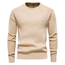 Matteo | Herren Strukturierter Strickpullover mit Rundhalsausschnitt