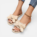 Women’s Comfortable Bow Slide Sandals Soft Footbed Summer Flats