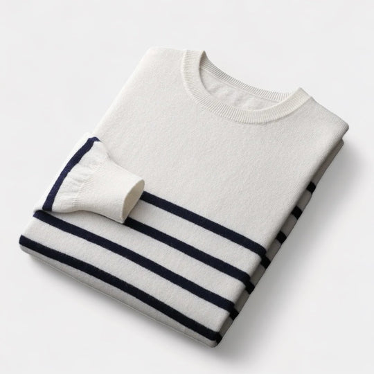 Barclay & Bloom - Heren Wol Marineblauwe Trui