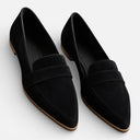 Women’s Soft Suede Loafers Cushioned Support Mid Heel