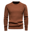 Matteo | Herren Strukturierter Strickpullover mit Rundhalsausschnitt