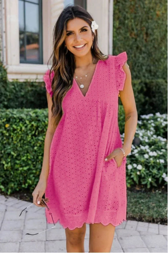 Seraphina - V-neck Lace Romper