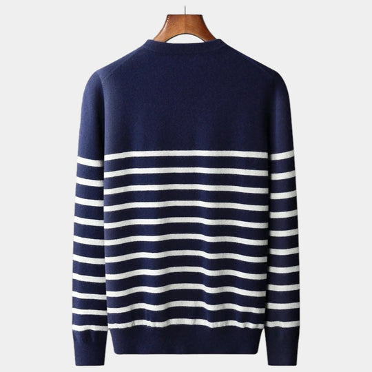 Barclay & Bloom - Heren Wol Marineblauwe Trui