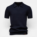 Barclay & Bloom | Men’s Short Sleeve Polo Shirt Textured Knit Breathable Slim Fit