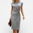 Women’s Classic Midi Dress for Office and Evening Wear