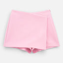 Women’s Elegant High Waist Skort Mini Wrap Skirt Shorts Summer