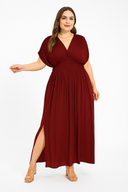 Maria Dress – Pleated Chiffon V-Neck Dress