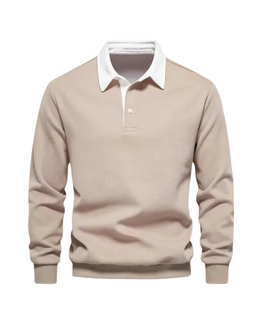 Lennox – Klassischer Langarm-Polopullover für Herren