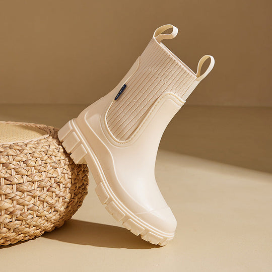 Nova Damen Regenstiefel – Wasserdichte Chelsea-Stiefeletten für den Knöchel
