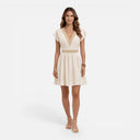 Barclay & Bloom | Women’s Summer Dress V-Neck Lightweight A-Line Lace Waist