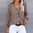 Lala Blouse - Elegante Losse Gestreepte Blouse