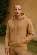 Charlie Men’s Wool Hoodie – Long Sleeve Pullover with Kangaroo Pocket