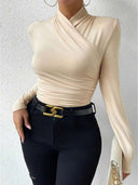 Soraya | Women's Wrap-Style Long Sleeve Top