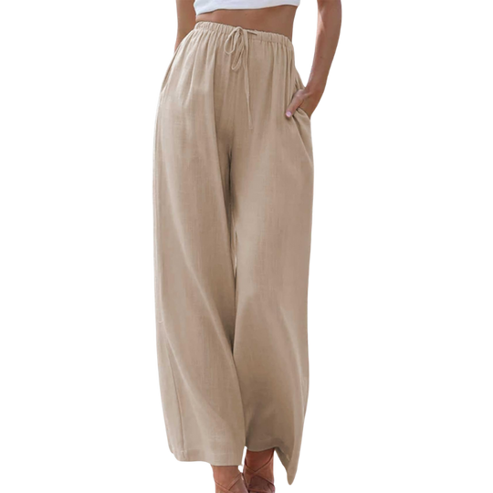 Amélie - Eleganckie lniane spodnie