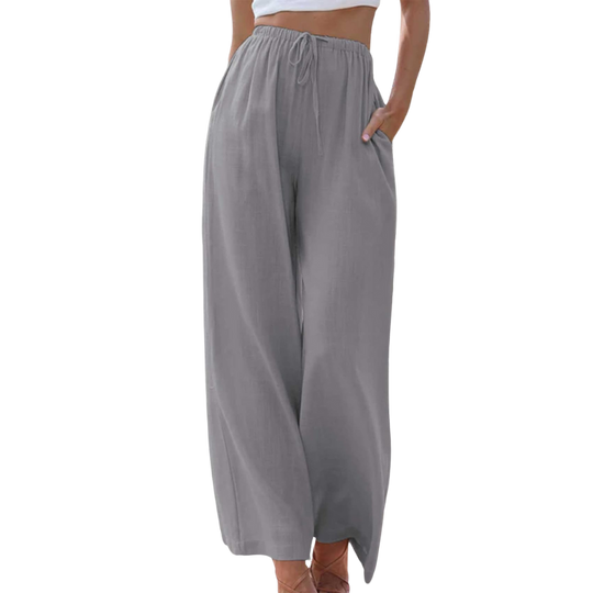Amélie - Eleganckie lniane spodnie