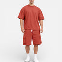 Men’s Oversized T-Shirt & Shorts Set Lightweight Summer Outfit