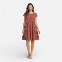 Women’s Flowy Floral Dress Casual Summer Midi Tiered