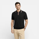 Barclay & Bloom | Men’s Ribbed Polo Shirt Lightweight Cotton Summer Classic Fit