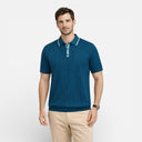 Barclay & Bloom | Men’s Ribbed Polo Shirt Lightweight Cotton Summer Classic Fit