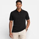 Barclay & Bloom | Men’s Jacquard Knit Polo Shirt Breathable Slim Fit Casual