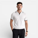 Barclay & Bloom | Men’s Slim Fit Polo Shirt Contrast Collar Lightweight Knit