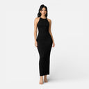Women’s Ribbed Bodycon Maxi Dress Summer Slim Fit Backless Elegant