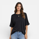 Women’s Oversized Cotton T-Shirt Relaxed Fit Breathable Basic Tee