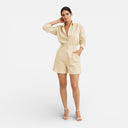 Women’s Summer Matching Blazer Shorts Set Breathable Vacation Outfit