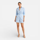 Women’s Summer Matching Blazer Shorts Set Breathable Vacation Outfit