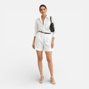 Women’s Summer Matching Blazer Shorts Set Breathable Vacation Outfit