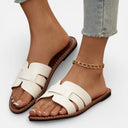 Women’s Minimalist Flat Slide Sandals Non-Slip Sole