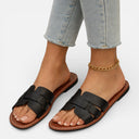 Women’s Minimalist Flat Slide Sandals Non-Slip Sole