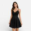 Damen V-Ausschnitt Cocktail Mini-Kleid – Eleganter Fit-and-Flare-Stil