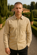 Adrian Men’s Cotton Shirt – Long Sleeve All-Season Wear